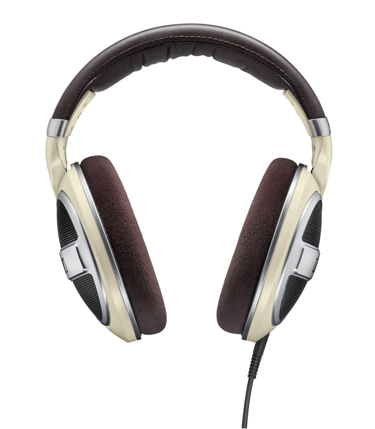HD 599 ivory ear cups highlighting plush padding for comfort