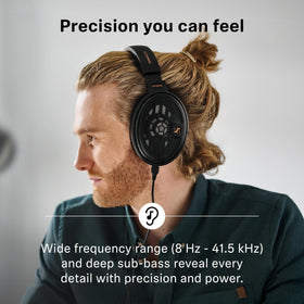 Sennheiser HD 660S2 on plush cushions for extended listening comfort.