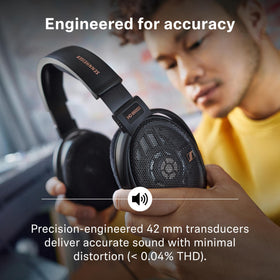 Sennheiser HD 660S2 connected to PC setup for immersive audio.