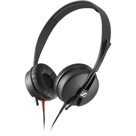 Sennheiser HD 25 LIGHT ear cup detail shows rugged metal construction and durability.