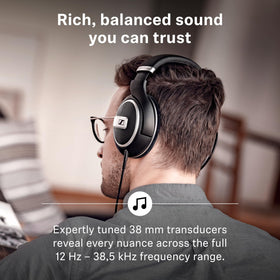 Sennheiser HD 599 padding detail demonstrating soft touch for extended wear