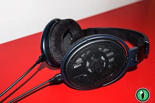 Massdrop collaboration branding on Sennheiser HD6XX headphones