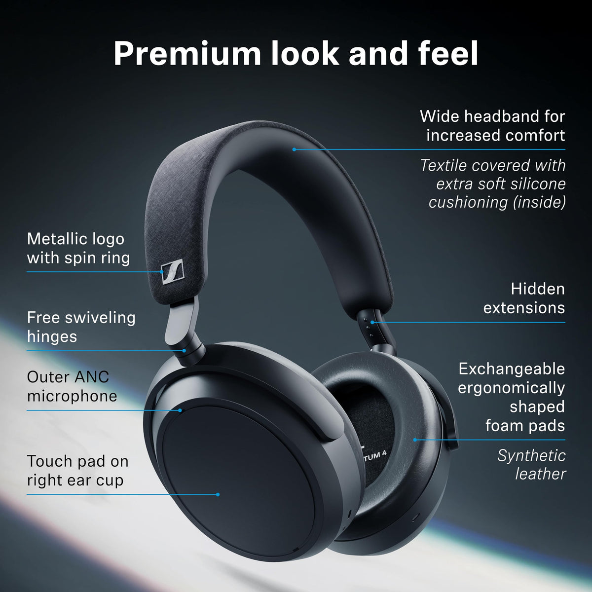 Sennheiser Momentum 4 wind-noise suppression improves outdoor calls