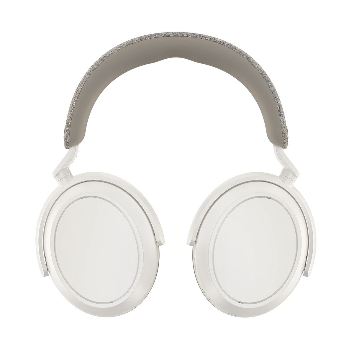 Sennheiser Momentum 4 branding and noise cancellation in action.