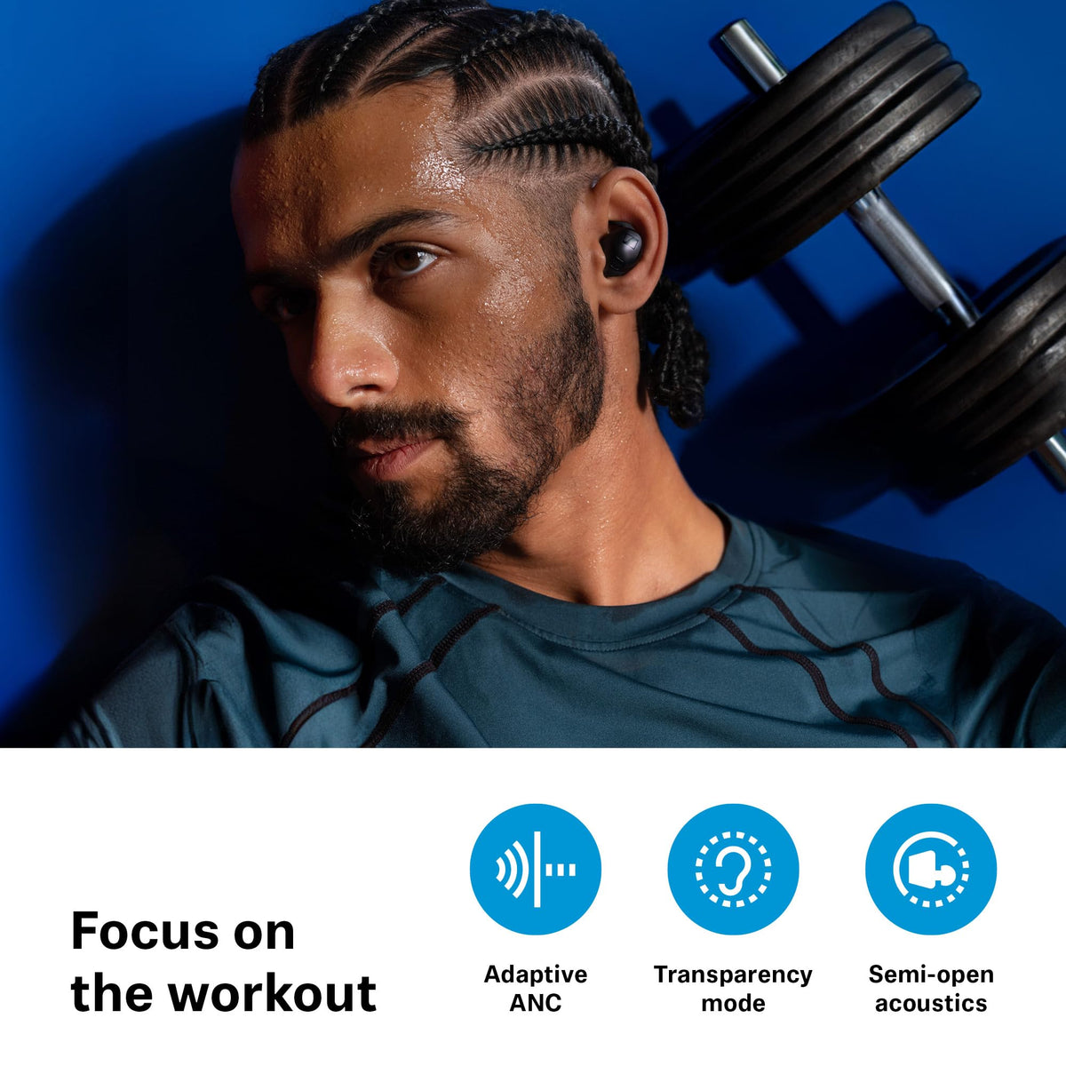 Sennheiser Momentum Sport IP55-rated earbuds resist sweat and splashes during workouts