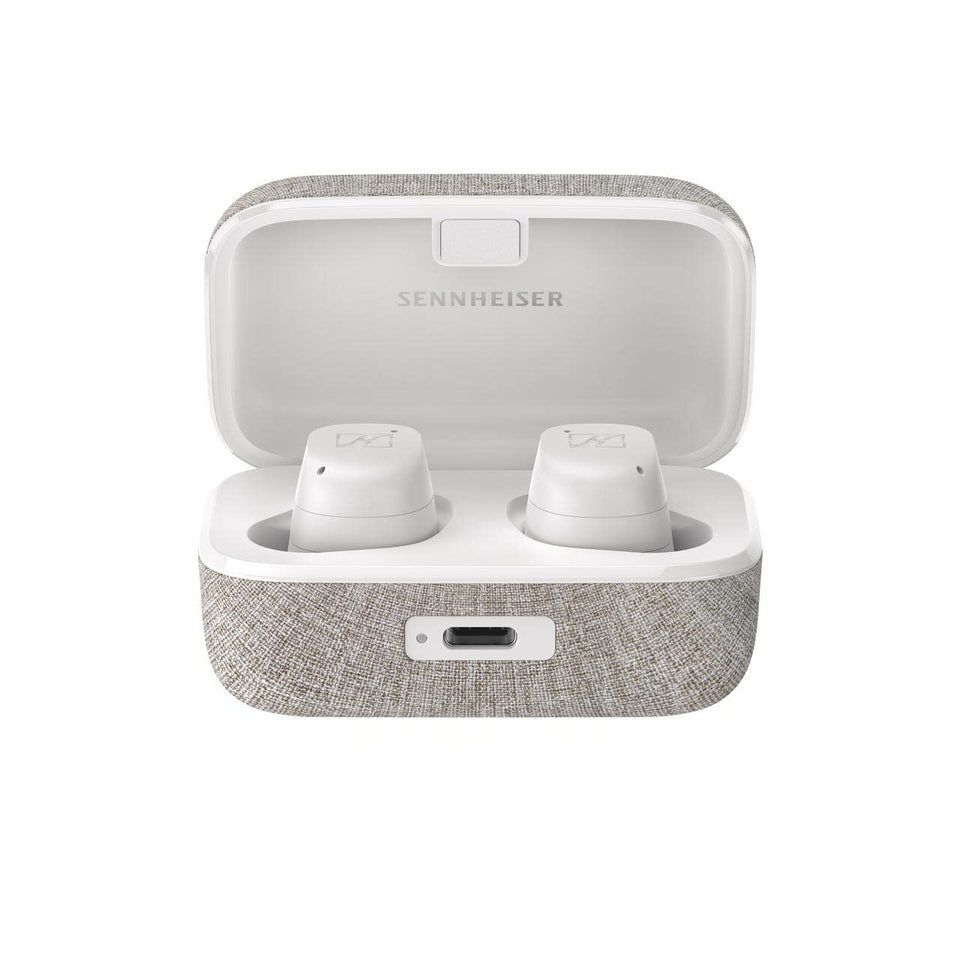 Sennheiser Momentum True Wireless 3 earbuds in compact design for comfortable all-day listening.