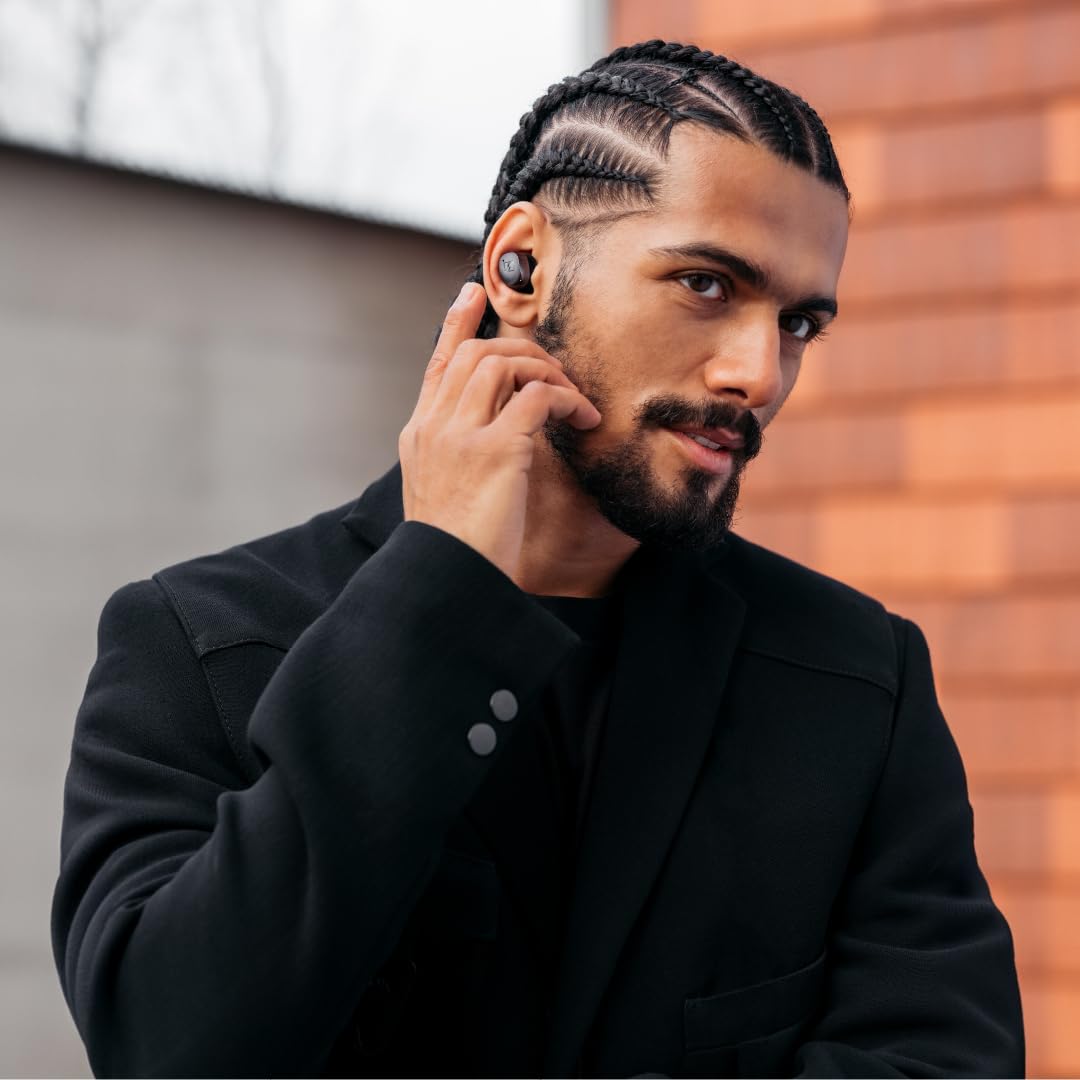 Sennheiser Momentum TW4 earbuds graphite in-ear fit for all-day comfort.