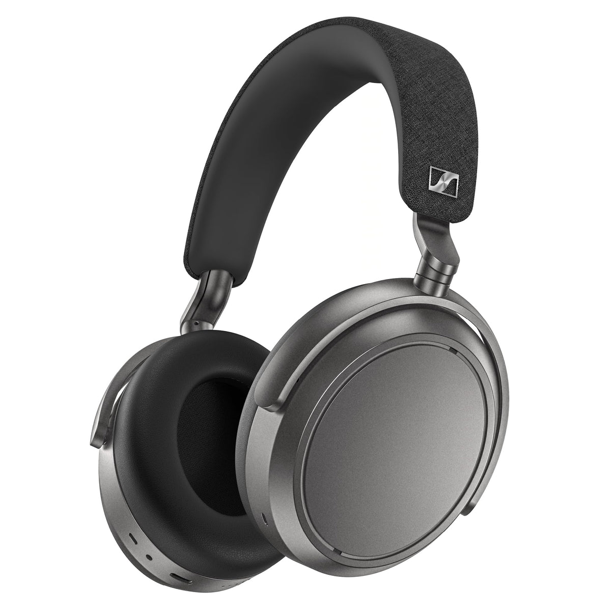 Sennheiser Momentum 4 headphones folded for travel and compact storage.