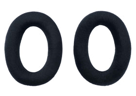 sennheiser pads beside ruler to show 114mm x 86mm dimensions for correct fit