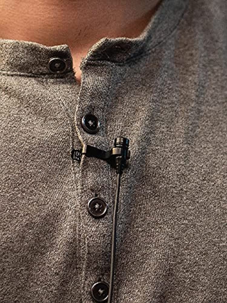 Sennheiser XS Lav USB-C storage pouch protects the mic during travel.