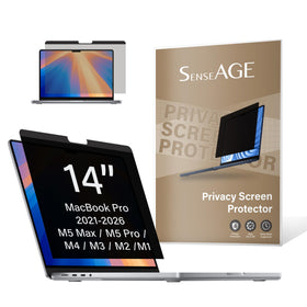 SenseAGE front view of magnetic privacy screen for MacBook Pro clear and secure fit