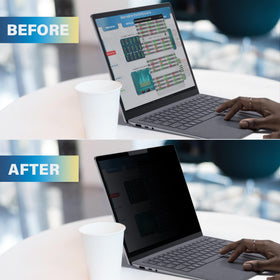 SenseAGE privacy filter limits viewing angles to over 30 degrees for privacy.