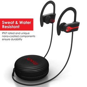 Senso ActivBuds worn during a run highlighting secure, comfortable fit.