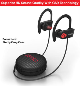 Senso close-up of ear hook highlighting comfortable secure fit