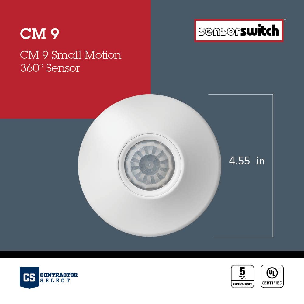Push-button pairing and green LED simplify SensorSwitch CM setup.