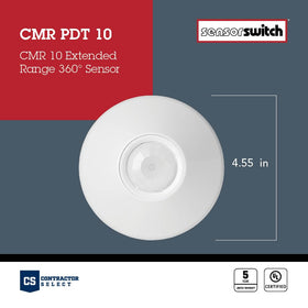 SensorSwitch CMR PDT PIR and microphonics provide reliable activity sensing.