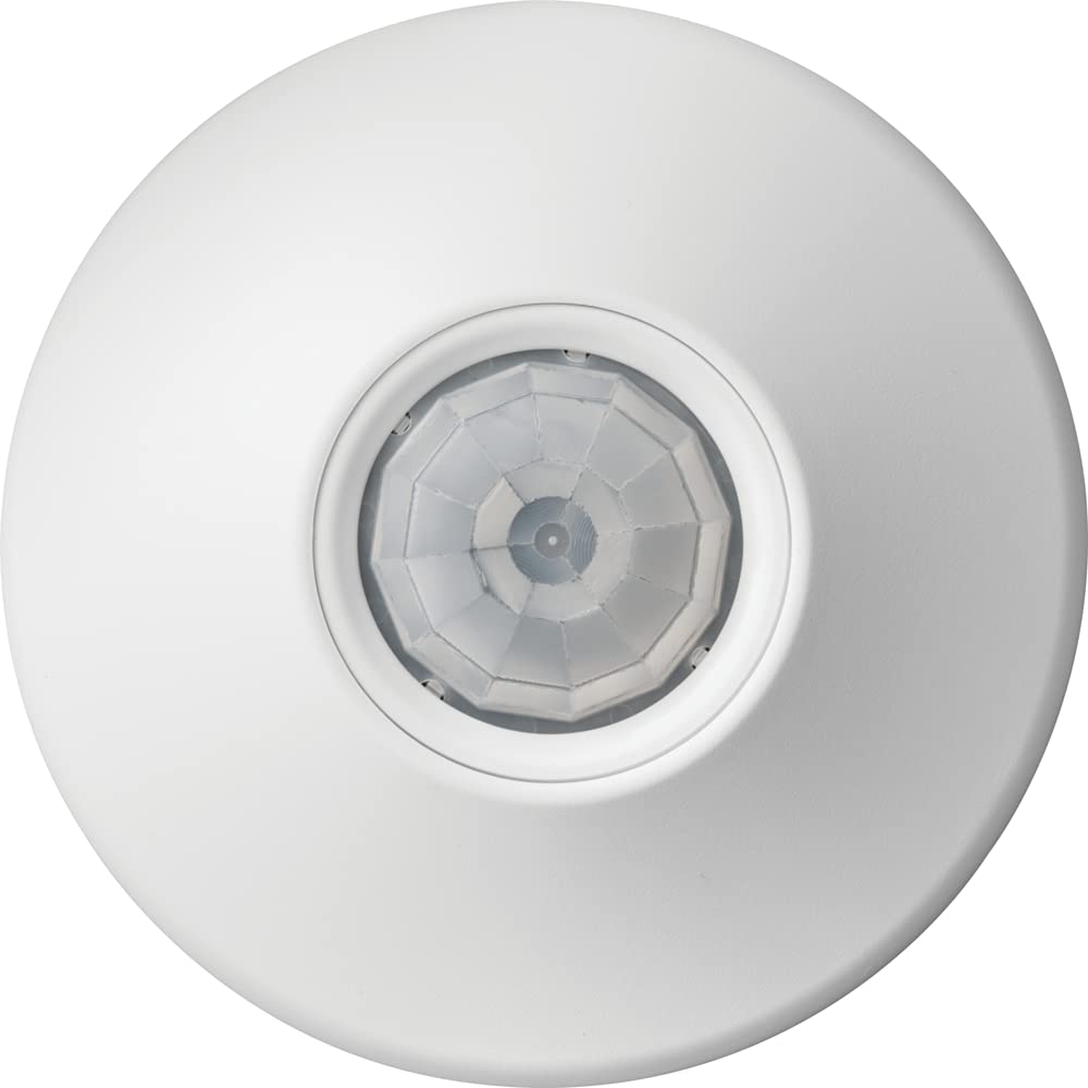 Sensor Switch CMR 10 front view showing low-profile white housing and clean ceiling integration