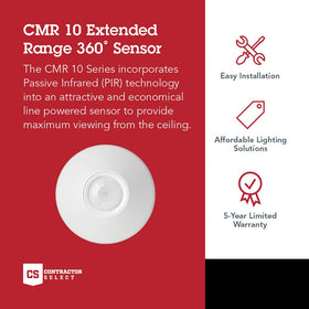 Sensor Switch CMR 10 close-up of lens texture and housing for reliable motion detection
