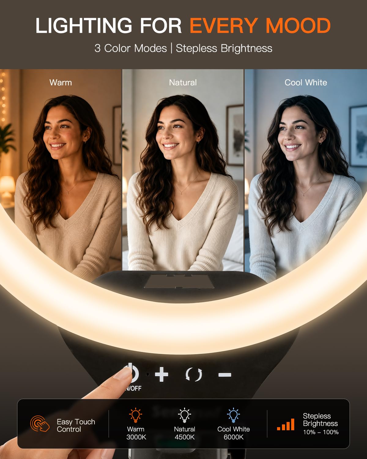 SENSYNE phone holder rotation detail, offering flexible portrait and landscape framing
