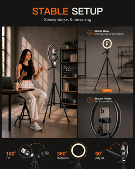 SENSYNE next to a smartphone for scale, illustrating compact travel convenience