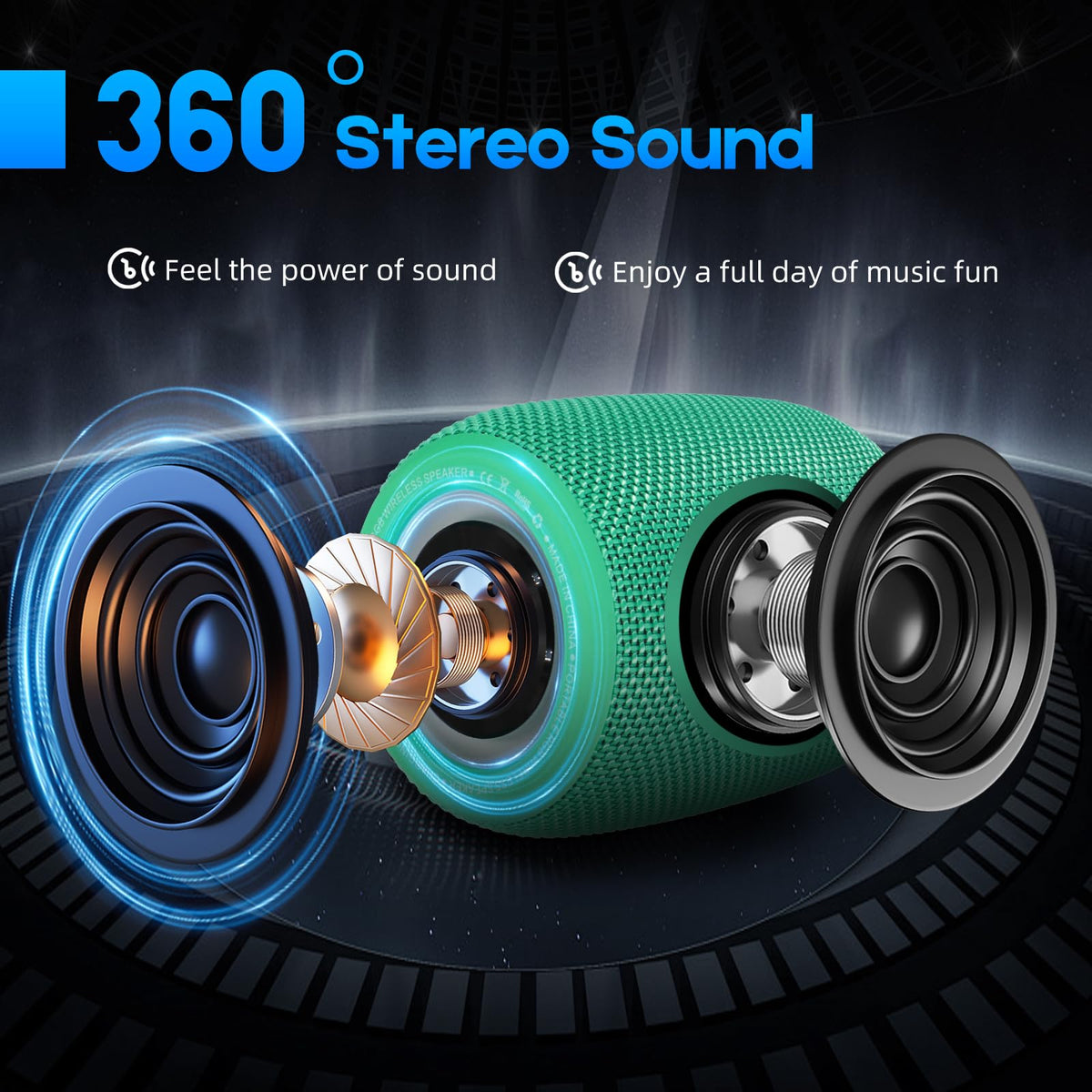 SENXINGYAN LED light modes enhance party mood with colorful ambience.
