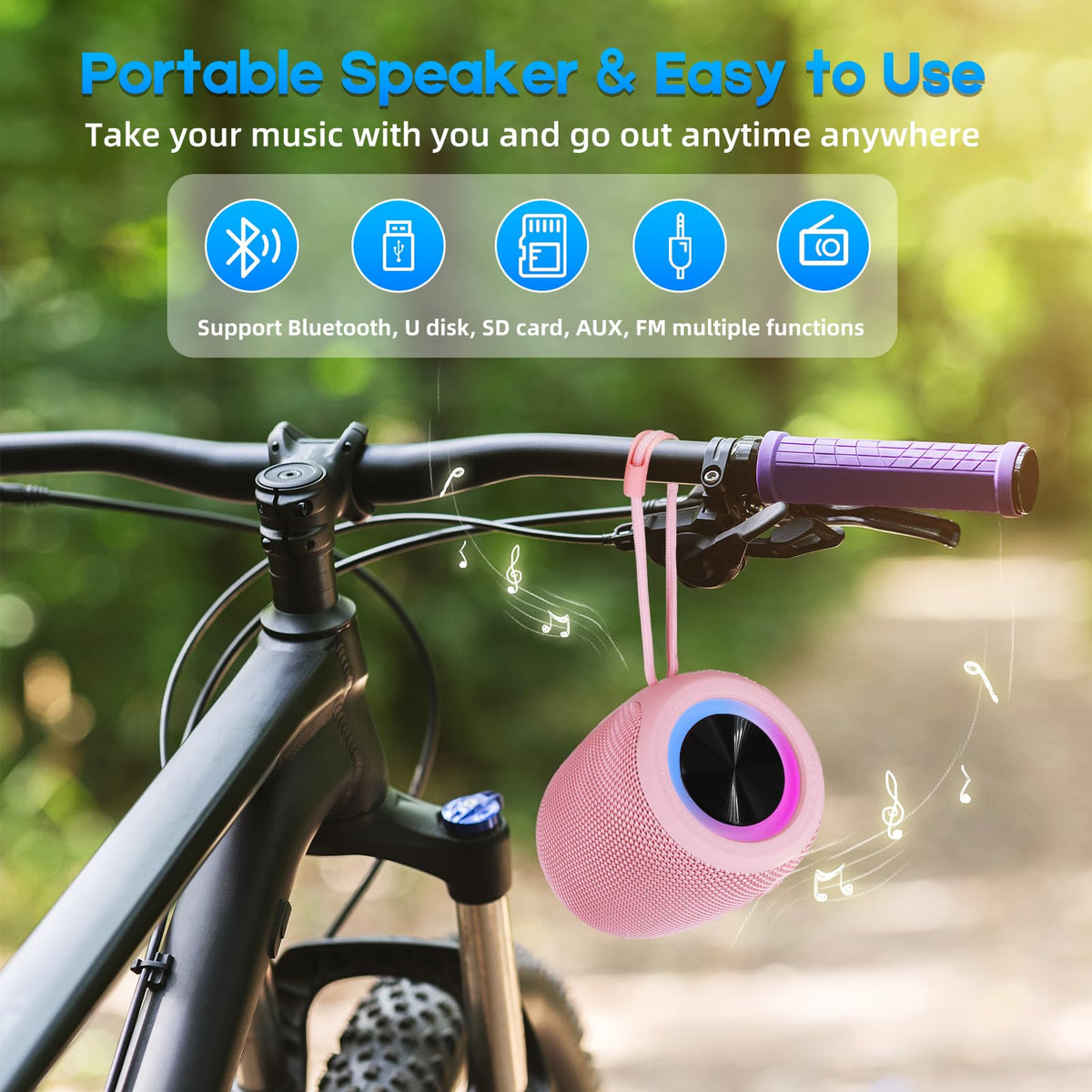 SENXINGYAN portable speaker ideal for outdoor beach adventures