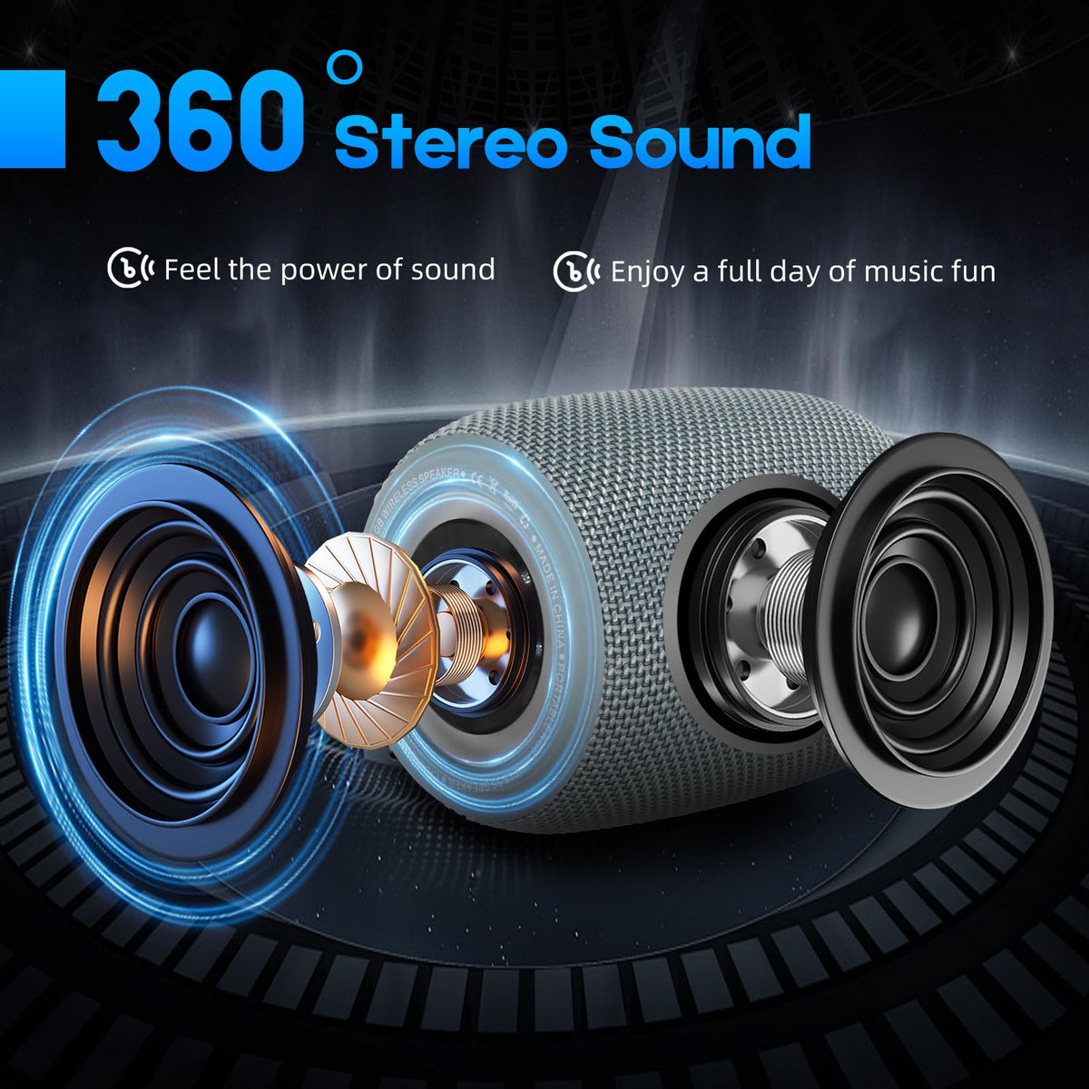 SENXINGYAN speaker LED RGB modes create vivid atmosphere