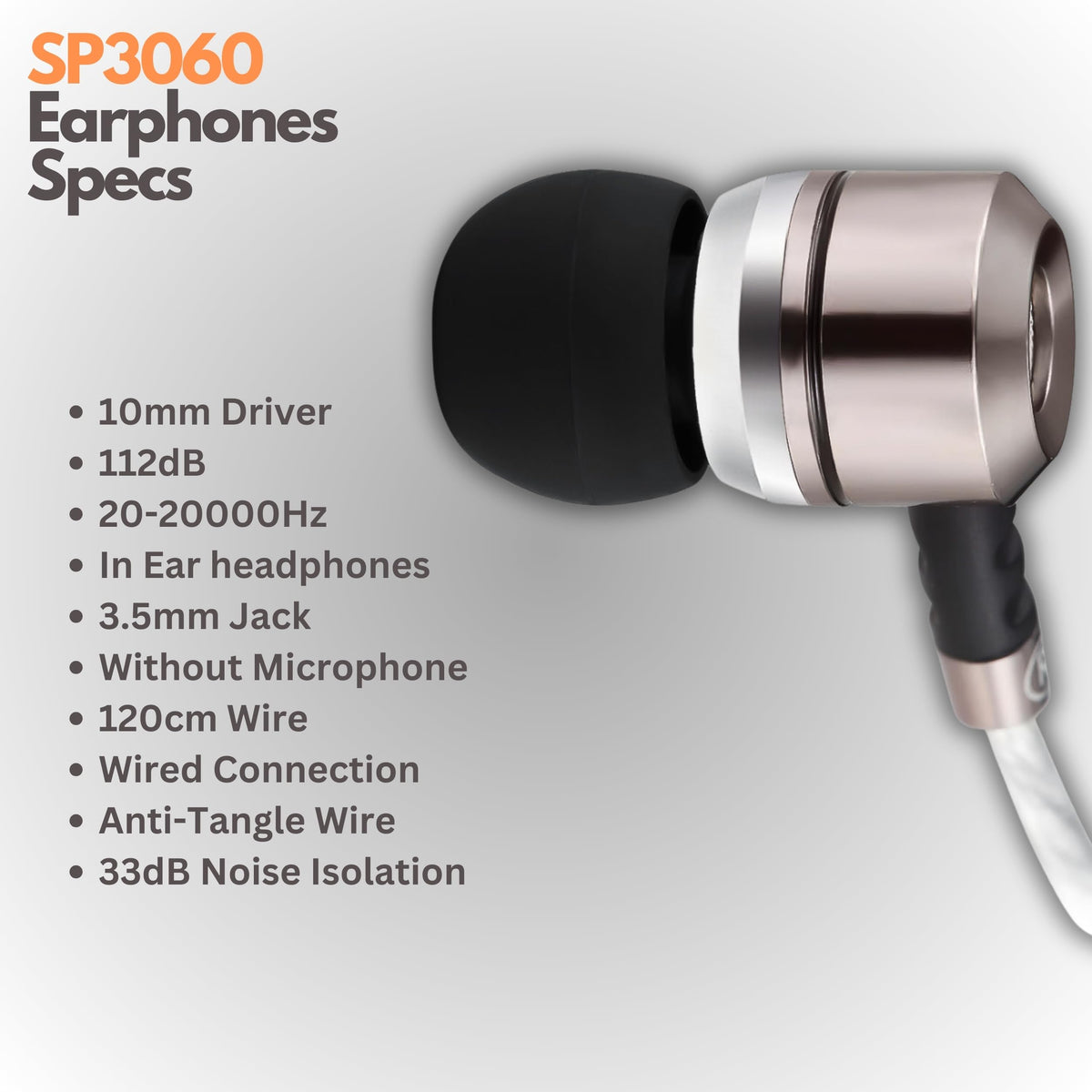 Sephia SP3060 ideal for commuting and study sessions needing focus.