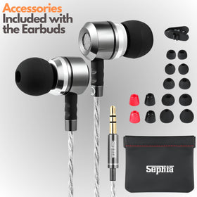 Sephia SP3060 noise isolation 33dB minimizes ambient noise for focus.
