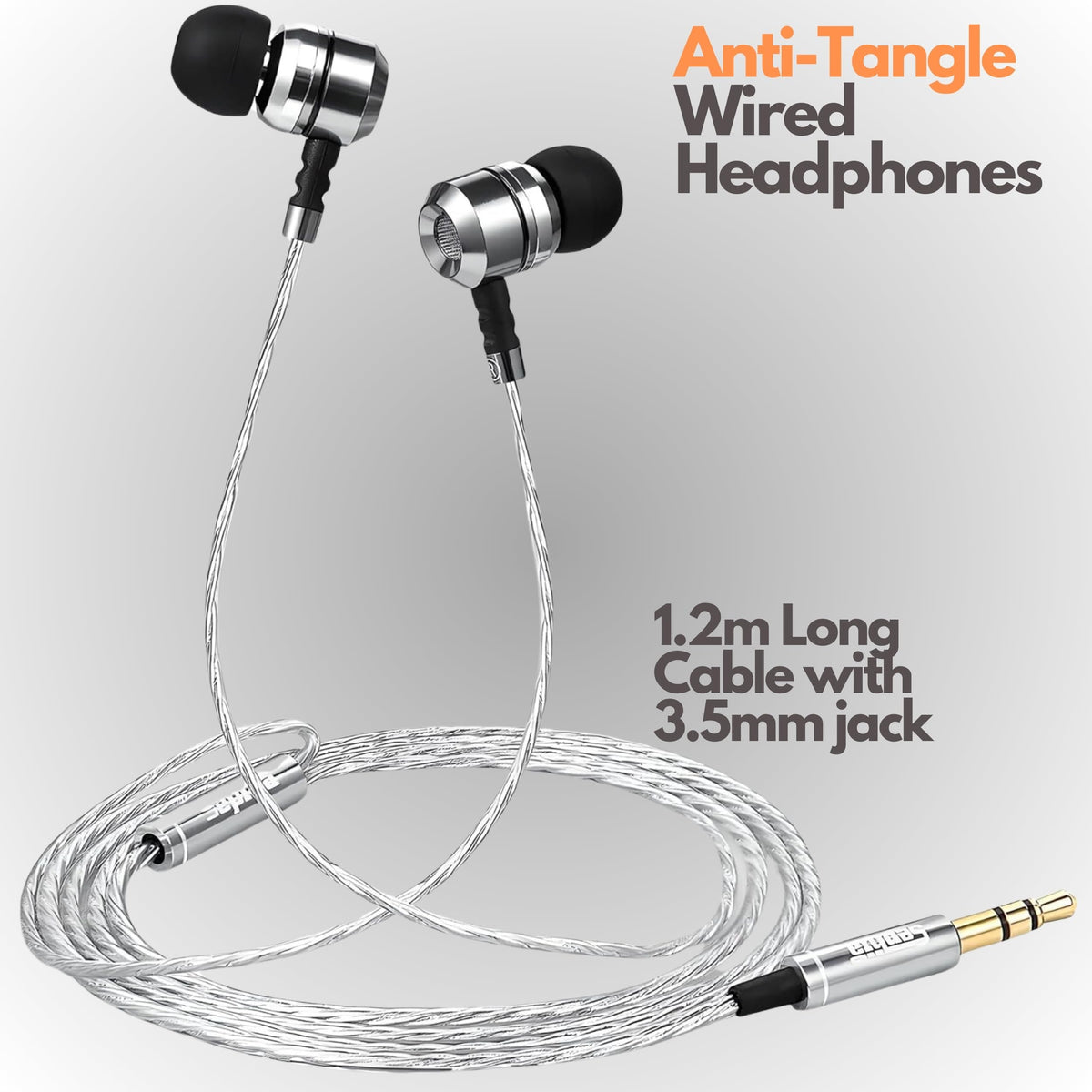 Sephia SP3060 Y-shaped cord stays tidy during workouts and travel.