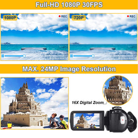 SEREE camera 3.0 inch IPS screen displaying playback for framing benefit