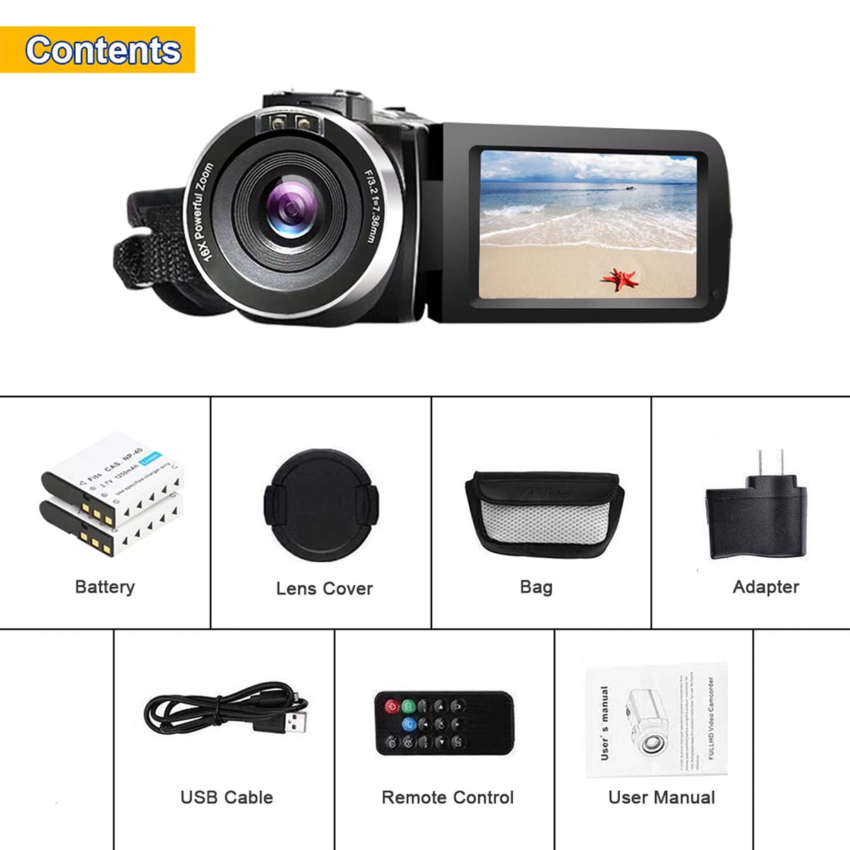 SEREE camcorder mounted in a vlogging setup illustrating portable shooting