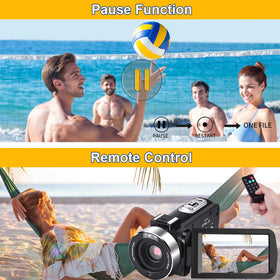 SEREE remote with two batteries included for extended recording convenience