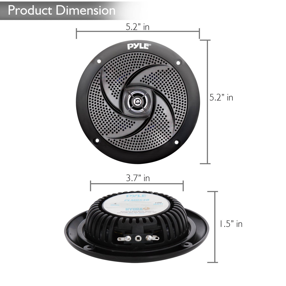 SereneLife aluminum housing adds rugged durability against sun and spray for outdoor decks.