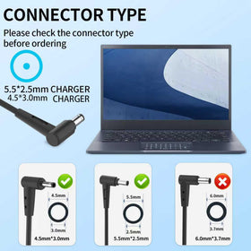 Serenoxa 90W charger input-output label aiding quick setup