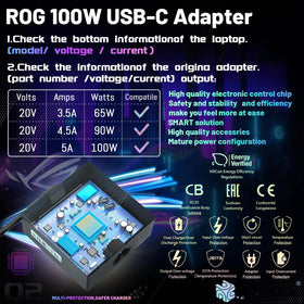 Rog Flow Z13 connected with Serenoxa charger