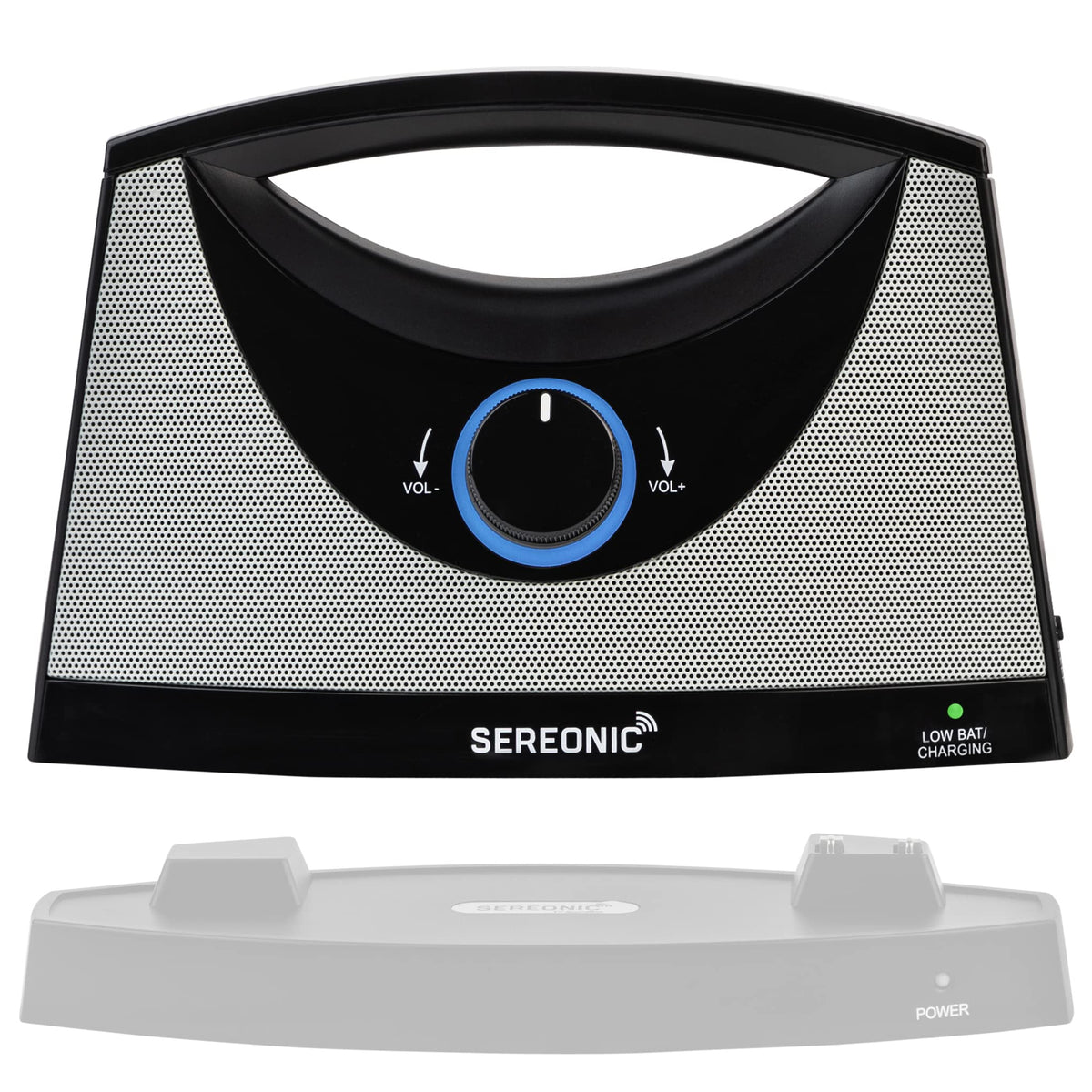 SEREONIC extra speaker receiver front view for flexible multi-room audio.