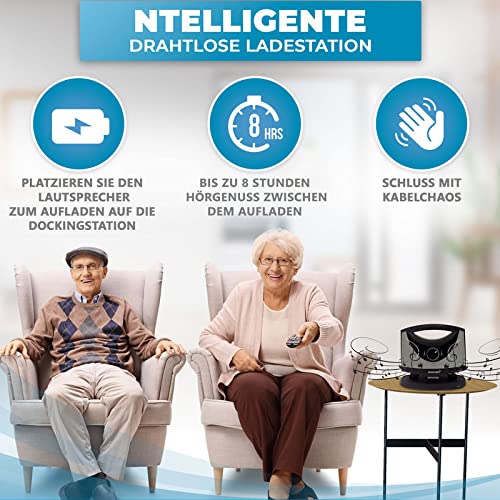 SEREONIC senior-friendly design improves comfortable listening.