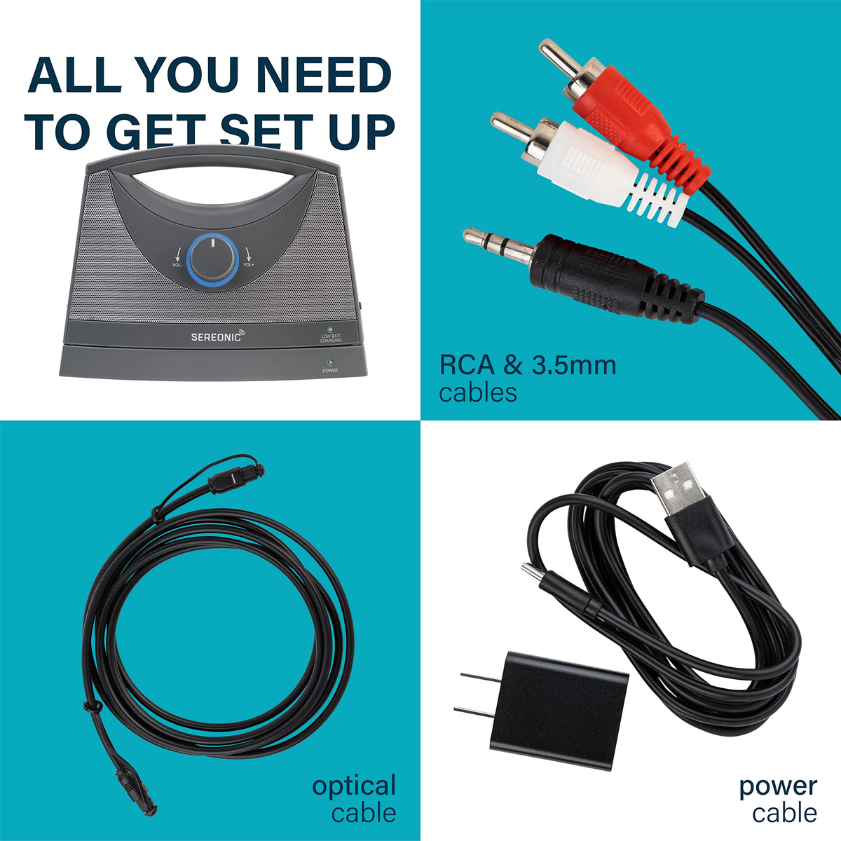SEREONIC setup shows fast simple connectivity with multiple devices