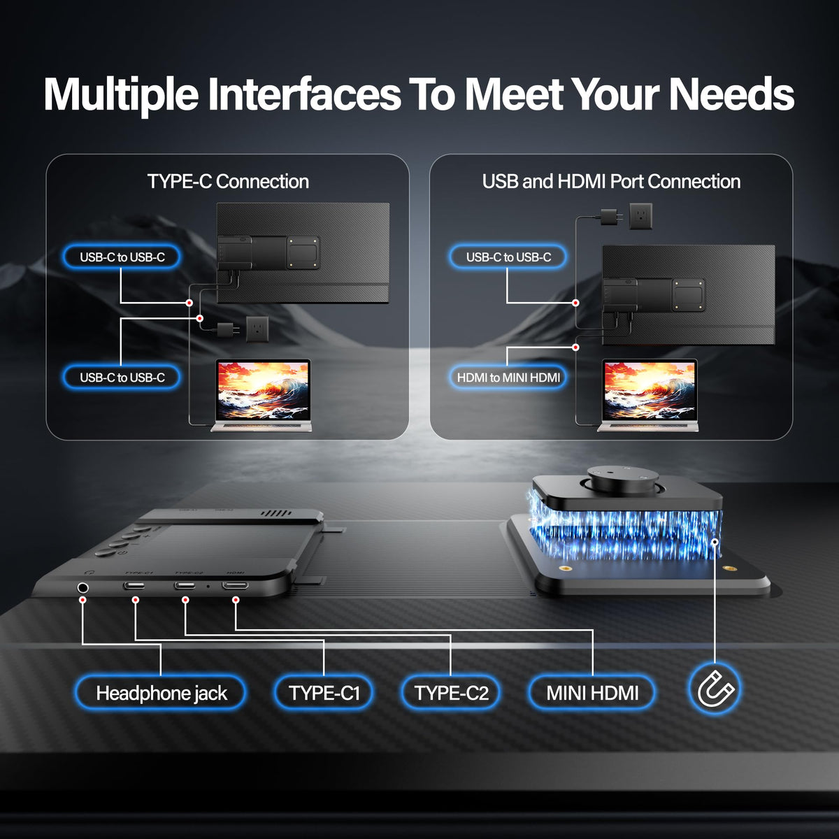Setclod 1080p FHD IPS display delivers vibrant colors for work and play