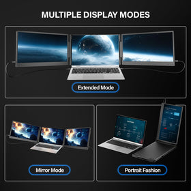 Triple-screen Setclod setup supports multitasking for professionals