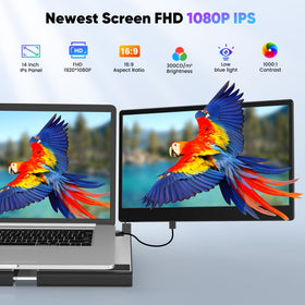 Setclod portable laptop monitor expands screen space for work