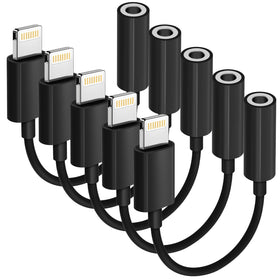 Seulliya Apple MFi lightning to 3.5mm adapter; compact, travel-ready.