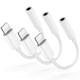 Seulliya Lightning to 3.5mm adapter in white box for reliable iPhone listening