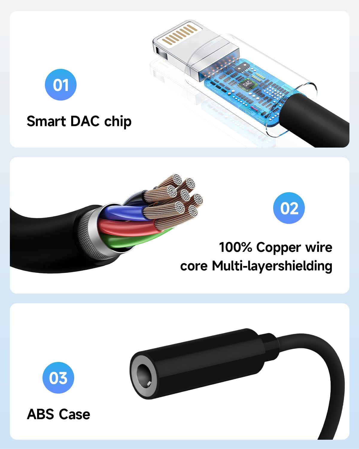 Seulliya three-pack headphone adapters handy for travel