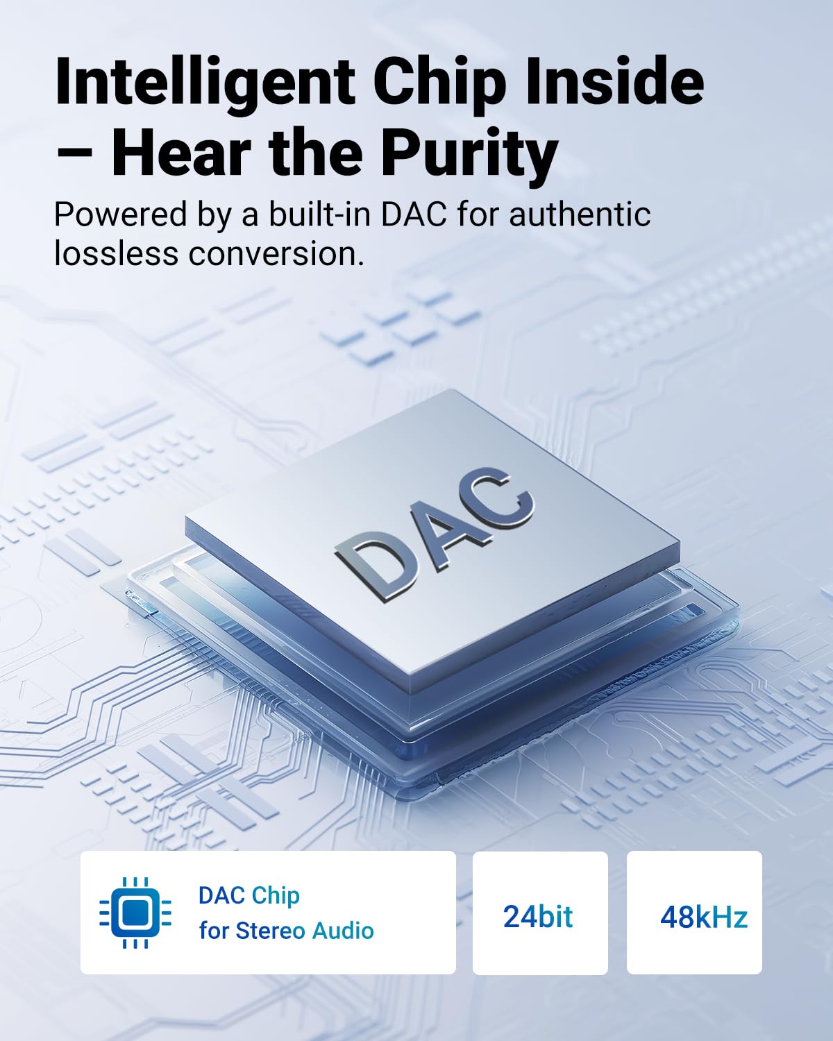 Seulliya USB-C adapter with gold-plated connectors for stable audio and durable connections.