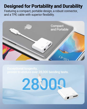 Seulliya USB-C adapter with portable carrying pouch for travel and gym.