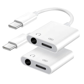 Seulliya USB-C to 3.5mm headphone adapter with compact design for on-the-go listening and charging.