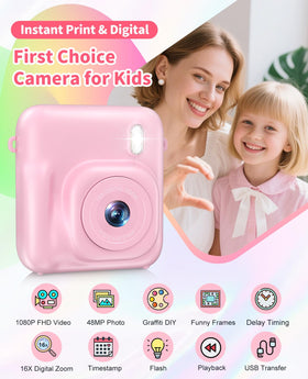 Sevenat close-up on dual lens and print slot showing instant-print capability