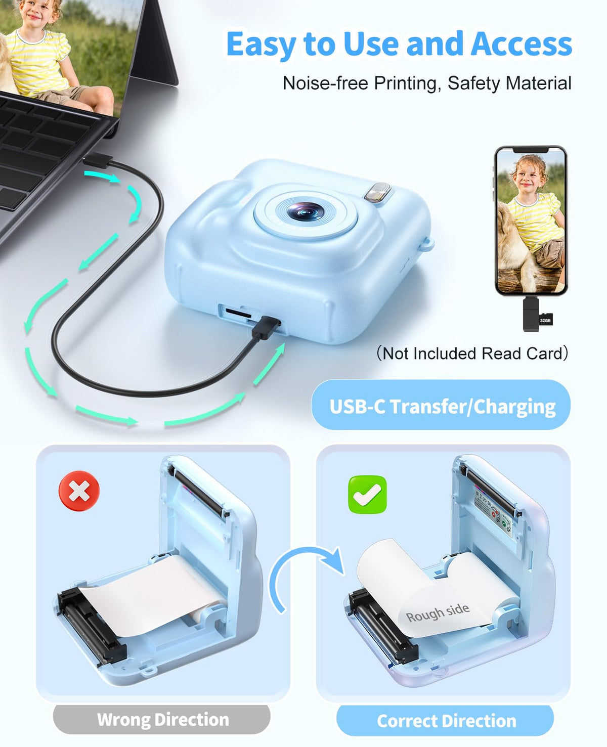 Sevenat portable camera with a lanyard, ideal for travel and everyday moments